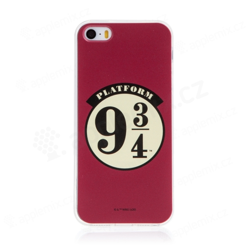 Kryt Harry Potter pre Apple iPhone 5 / 5S / SE - gumový - platforma 9 a 3/4 - červený