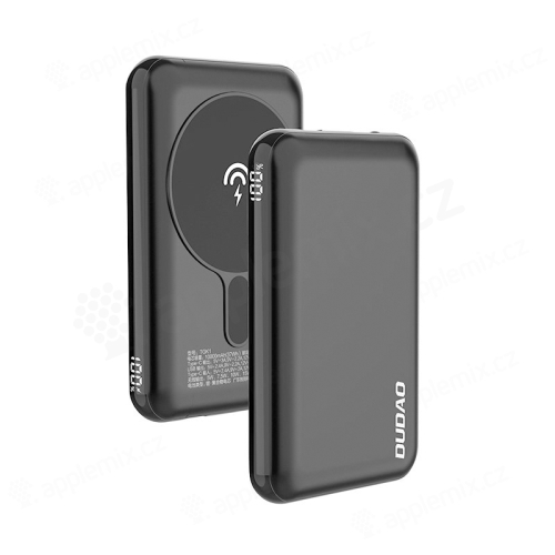 Externá batéria / powerbanka DUDAO - kompatibilná s MagSafe / pripojenie USB-C - 10000 mAh - čierna