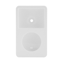 Plastové pogumované pouzdro pro Apple iPod classic 80GB / 120GB / 160GB (Late 2009) - bílé
