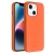 Kryt QIALINO pro Apple iPhone 14 - podpora MagSafe - kožený - oranžový