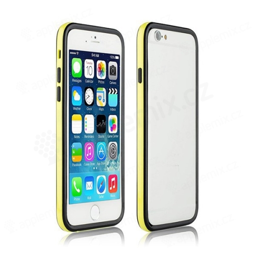 Ochranný plasto-gumový rámeček / bumper pro Apple iPhone 6 - žluto-černý