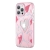 Kryt KINGXBAR Heart pro Apple iPhone 14 Pro - plastový / gumový - srdce - růžový