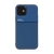 Kryt pro Apple iPhone 12 / 12 Pro - vestavěný plíšek pro držáky - plastový / gumový - tmavě modrý