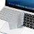 ENKAY kryt klávesnice pre Apple MacBook 12 / Pro 13 (2016) bez dotykového panela - silikónový - strieborný - americká verzia
