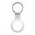 Kryt / obal DEVIA pre Apple AirTag - kovový krúžok - silikónový - biely