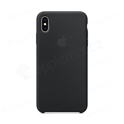 Originální kryt pro Apple iPhone Xs - silikonový - černý