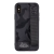 Kryt TACTICAL Camo pro Apple iPhone X / Xs - látkový maskáč + poutko s nýty - plastový / gumový - černý