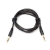 Propojovací audio kabel 3,5mm jack - samec / samec 3 pin - 1,8m - kroucený - černý