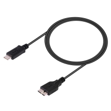 Kabel USB-C na Micro USB-B 3.0 - 1m - silný - černý