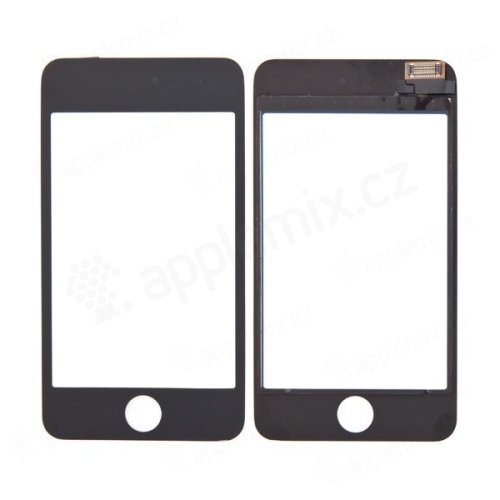 Predné dotykové sklo (dotyková vrstva) pre Apple iPod touch 3.gen. - čierny rám - kvalita A