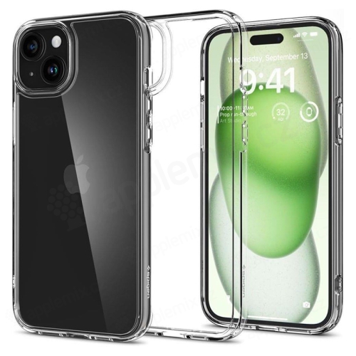 Kryt SPIGEN Ultra Hybrid pre Apple iPhone 15 Plus - plast / silikón - priehľadný