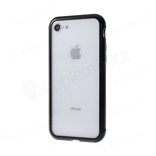 Kryt pro Apple iPhone 12 / 12 Pro - magnetické uchycení - sklo / kov - 360° ochrana - průhledný / barevný