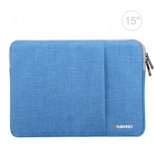HAWEEL Puzdro na zips pre Apple MacBook Pro 15" / Pro 16" - Bočné vrecko - Modré