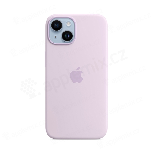 Originální kryt pro Apple iPhone 14 - MagSafe - silikonový - šeříkově modrý