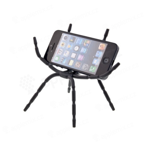 Univerzální flexibilní stojánek / držák spider pro Apple iPhone / iPod a podobná zařízení - černý