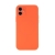 Kryt USAMS pre Apple iPhone 12 - Kompatibilný s MagSafe - Príjemný na dotyk - Silikón - oranžový