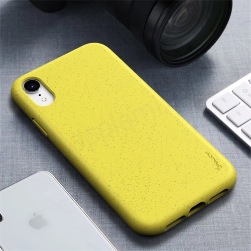 Kryt IPAKY pro Apple iPhone Xr - gumový - žlutý