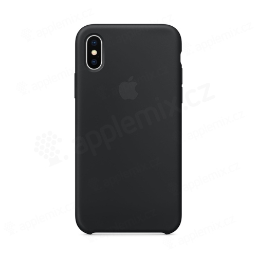 Originální kryt pro Apple iPhone X - silikonový - černý