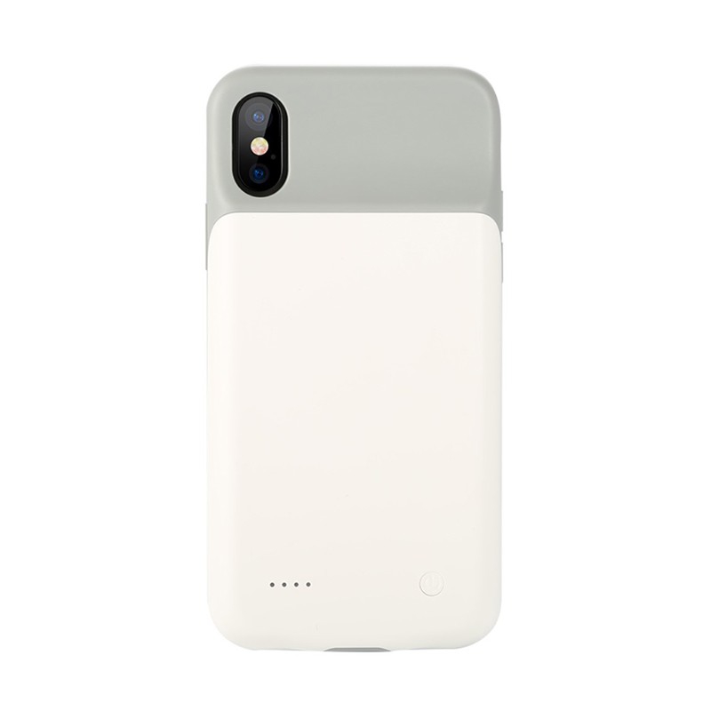 Externí baterie / kryt BENKS pro Apple iPhone X / Xs - 3200 mAh - šedá / bílá