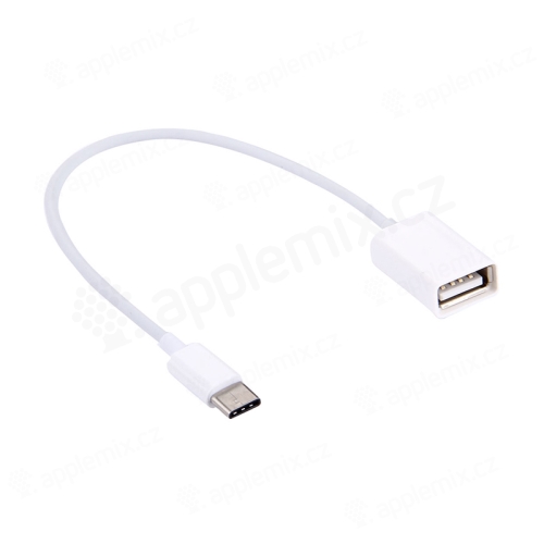 Adaptér/reduktor USB-C samec na USB-A 3.0 samica - 20 cm - biely