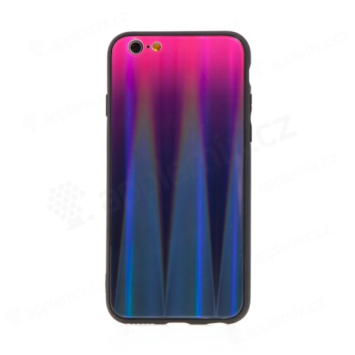 Kryt pro Apple iPhone 7 / 8 / SE (2020) - barevný přechod a lesklý efekt - gumový / skleněný