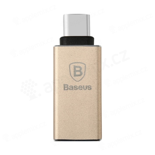 Redukce / adaptér Baseus Sharp Series USB-C / USB 3.0 - zlatá