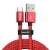 BASEUS USB-C - Synchronizačný a nabíjací kábel USB 3.0 - šnúrka - 1 m - červená