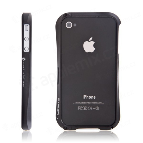 Kvalitní hliníkový bumper Cleave pro Apple iPhone 4S - černý