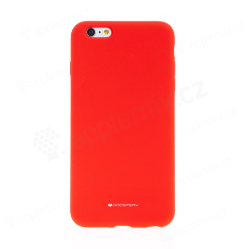 Kryt MERCURY pro Apple iPhone 6 Plus / 6S Plus - silikonový - příjemný na dotek - červený