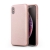 Kryt QIALINO pre Apple iPhone Xs Max - pravá koža - ružový