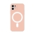 Kryt pro Apple iPhone 11 - MagSafe magnety - silikonový - s kroužkem - růžový