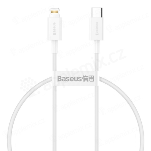 Synchronizační a nabíjecí kabel BASEUS - USB-C / Lightning - 25cm - bílý