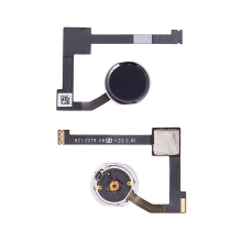 Obvod tlačítka Home Button + připojovací flex + tlačítko Home Button pro Apple iPad Air 2 / mini 4 / Pro 12,9 - černé - kvalita A+