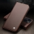 QIALINO puzdro pre Apple iPhone 14 Plus - slot na kreditnú kartu - kožené - hnedé