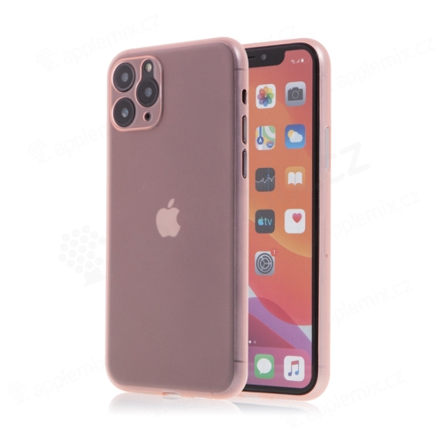 Kryt pre Apple iPhone 11 Pro - s ochranným sklom fotoaparátu - plastový - ružový
