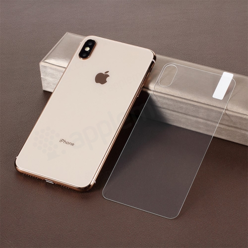 Tvrzené sklo (Tempered Glass) pro Apple iPhone Xs Max - na zadní část - 2,5D hrana - čiré - 0,3mm