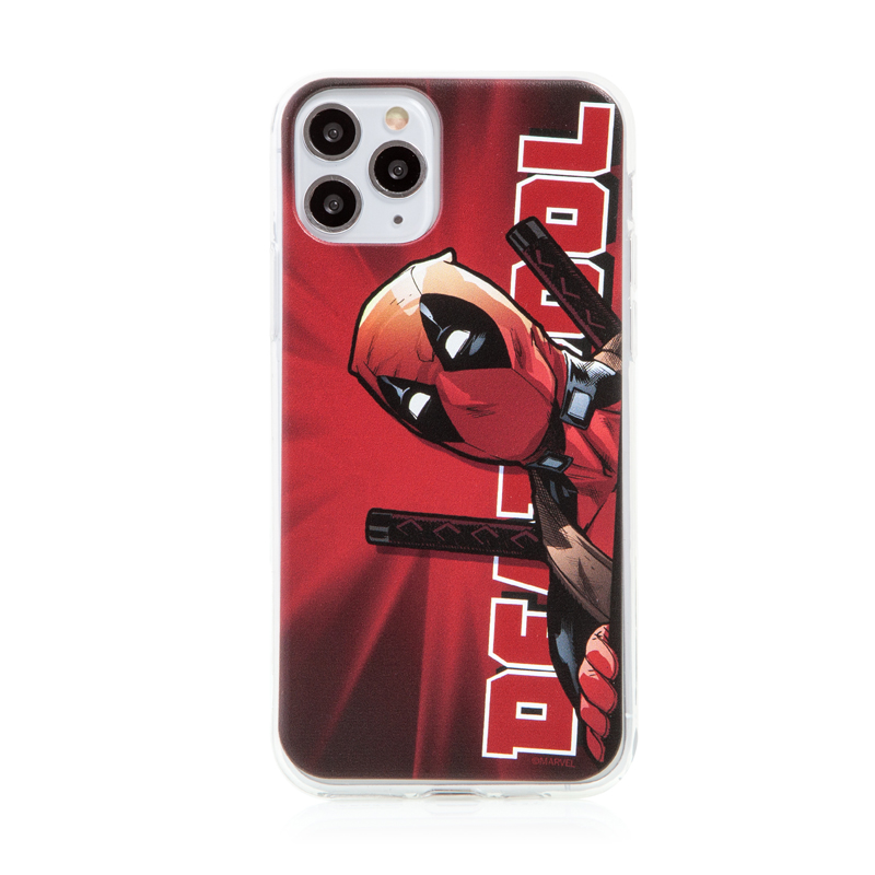 Kryt MARVEL pro Apple iPhone 11 Pro - gumový - Deadpool - červený; MPCDPOOL1059