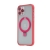 Kryt Mag Ring pre Apple iPhone 12 Pro Max - Podpora MagSafe + stojan - Gumový - Červený
