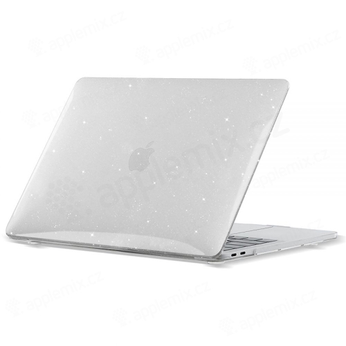 Kryt pre MacBook Air / Air M1 (2018-2021) 13" (A1932, A2179, A2337) - plastový - trblietavý - transparentný
