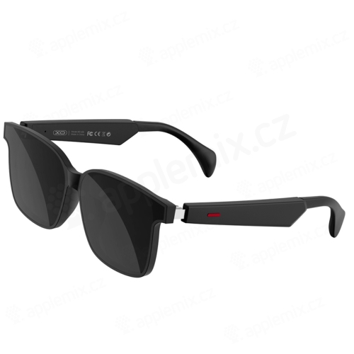 Brýle XO E5 - integrovaná Bluetooth sluchátka / handsfree - přenos přes lícní kosti - černé