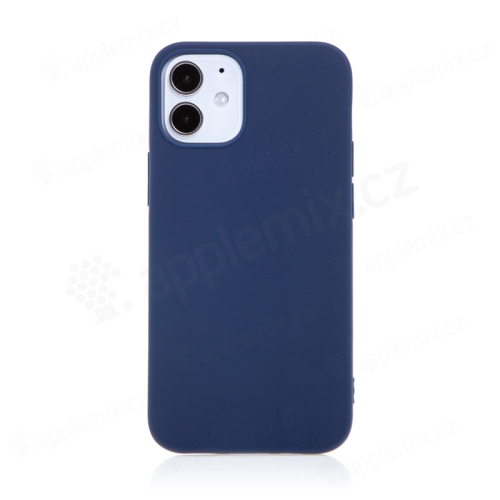 Kryt FORCELL Soft pro Apple iPhone 12 mini- gumový - tmavě modrý