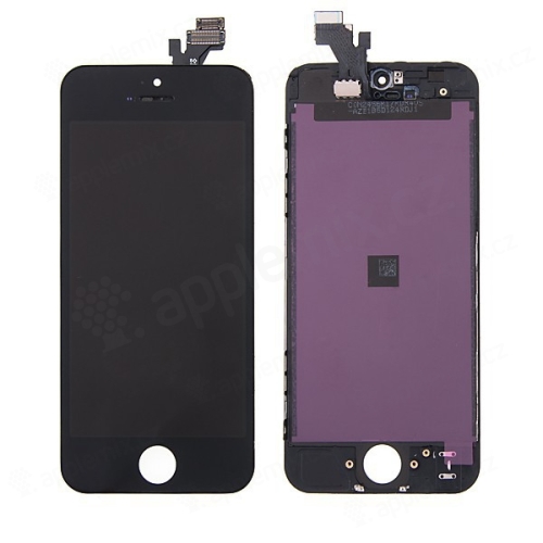 LCD panel + dotykové sklo (digitalizér dotykovej obrazovky) pre Apple iPhone 5 - čierne - kvalita A