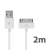 Synchronizační a nabíjecí USB kabel pro Apple iPhone / iPad / iPod – 2m
