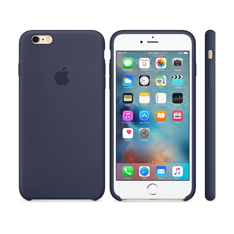Originální kryt pro Apple iPhone 6 Plus / 6S Plus - silikonový - půlnočně modrý