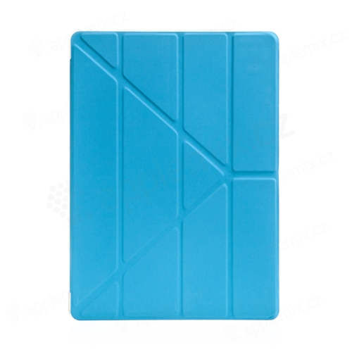 Puzdro pre Apple iPad 12,9" (2015) / 12,9" (2017) - stojan - umelá koža / guma - modré