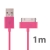 Synchronizační a dobíjecí USB kabel pro Apple iPhone / iPad / iPod – 1m růžový