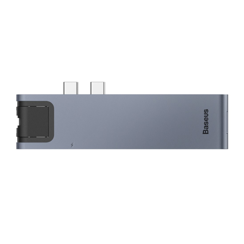 Dokovací stanice / port replikátor BASEUS pro Apple MacBook Pro - 2x USB-C na HDMI, 2x USB-A, ethernet