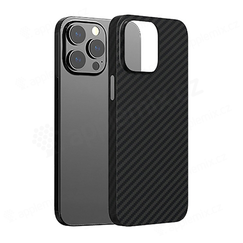 Kryt pro Apple iPhone 14 Pro - karbonová textura - plastový - černý