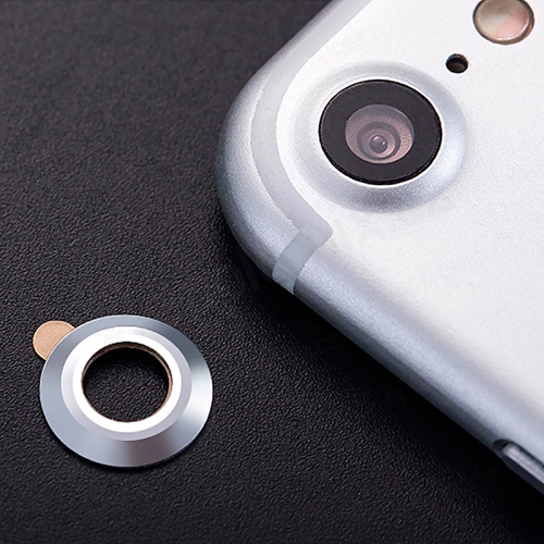 Ochrana zadní čočky fotoaparátu ENKAY pro Apple iPhone 7 - stříbrná