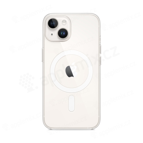 Originální kryt pro Apple iPhone 14 - MagSafe - plastový / gumový - průhledný